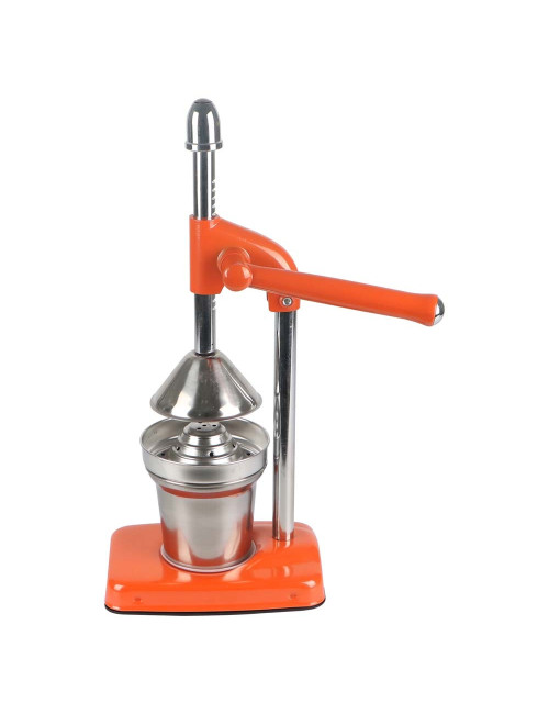 CITRUS FRUIT JUICER MANUAL ALUMINUM ALLOY WITH STAINLESS STEEL ORANGE 14X18X36CM 1.6KG