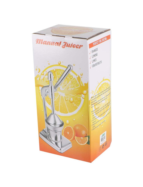 CITRUS FRUIT JUICER MANUAL ALUMINUM ALLOY WITH STAINLESS STEEL ORANGE 14X18X36CM 1.6KG