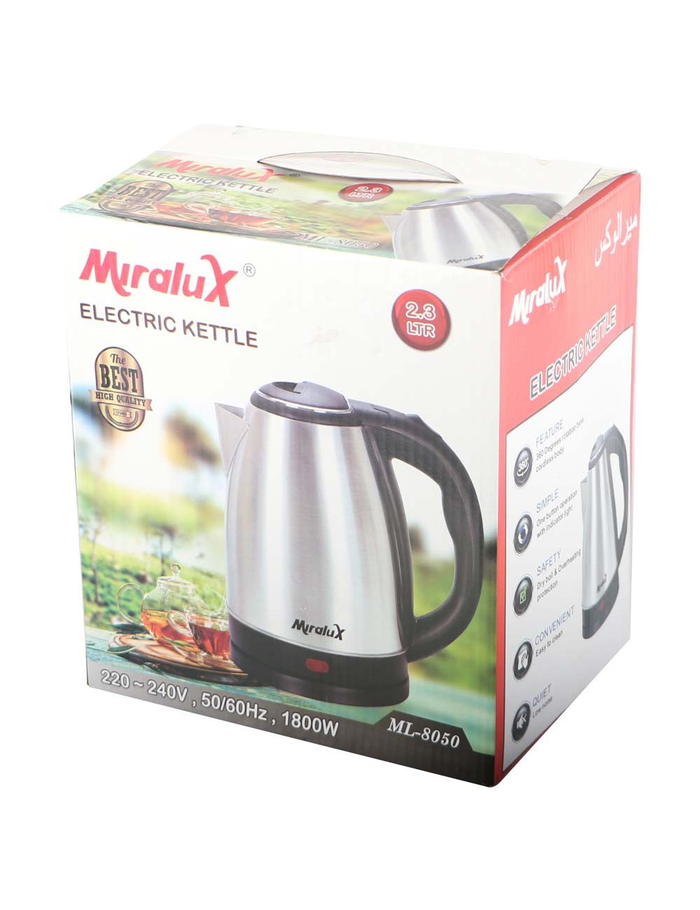 ML - 8050 ELECTRIC KETTLE 2.3 LTR