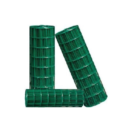 PVC COATED WELDED MESH GREEN 15G x 1" x 2 x 25 MTR