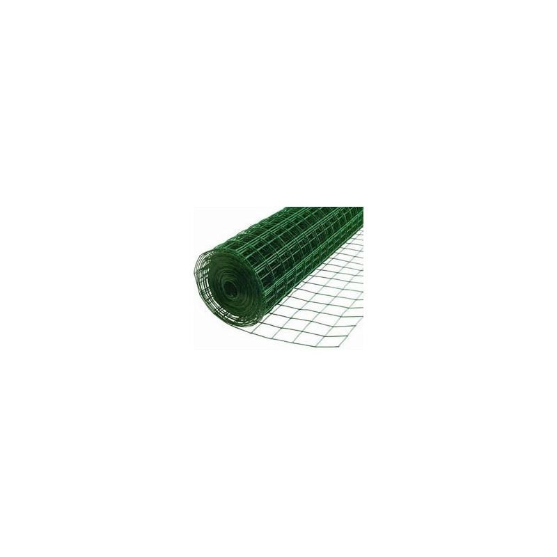 PVC COATED WELDED MESH GREEN 15G x 1" x 2 x 25 MTR