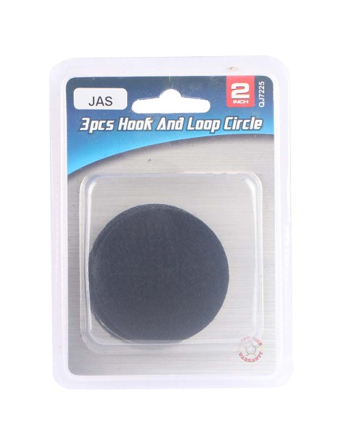 QJ7225 HOOK & LOOP CIRCLE 2" 3 PCS/SET