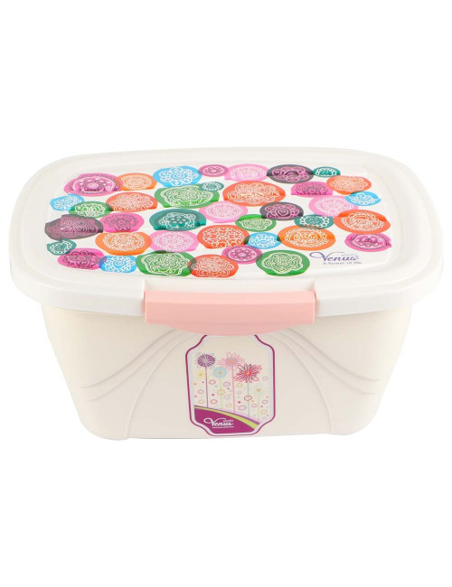 N101 PLASTIC TRANSPARENT CONTAINER MEDIUM 7LTR