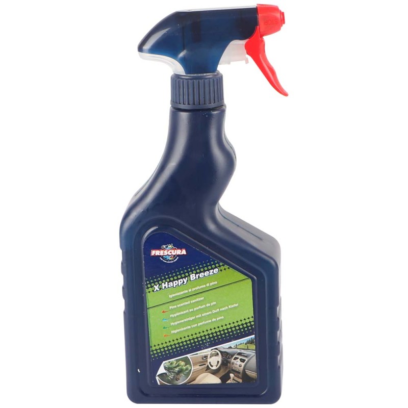 FRESCURA X-HAPPY BREEZE CAR FRESHENER & SANITIZER WITH PINE FRAGNANCE