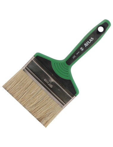ATLAS 430 PAINT BRUSH RUBBER HANDLE GREEN 5"