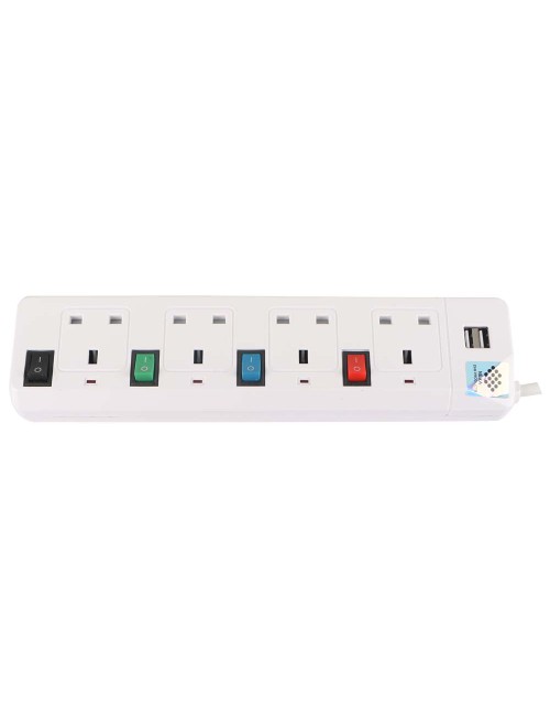 USB + موزع 4 فتحة 3 متر