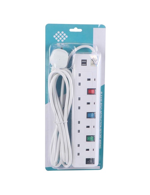 USB + موزع 4 فتحة 3 متر