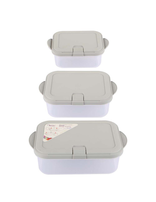 N117 RECTANGULAR PLASTIC BOX PCS SET