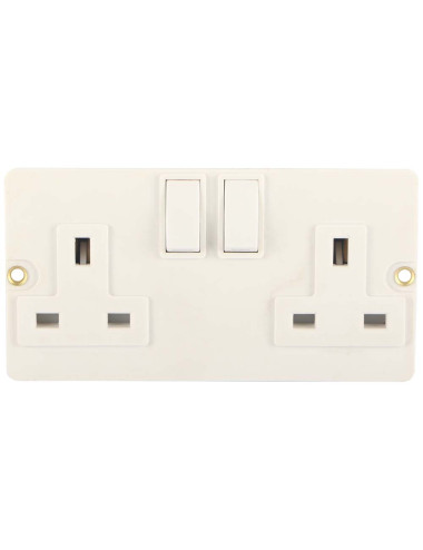 DOUBLE SWITCHED SOCKET 13AMP