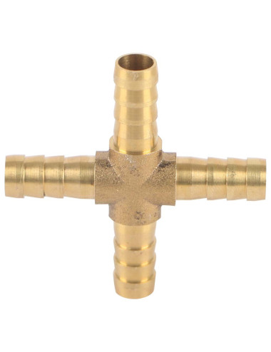 4 WAY BRASS GAS NIPPLE 8 MM
