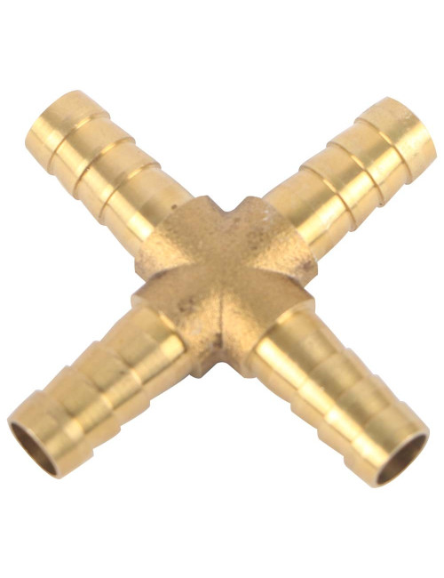 4 WAY BRASS GAS NIPPLE 8 MM
