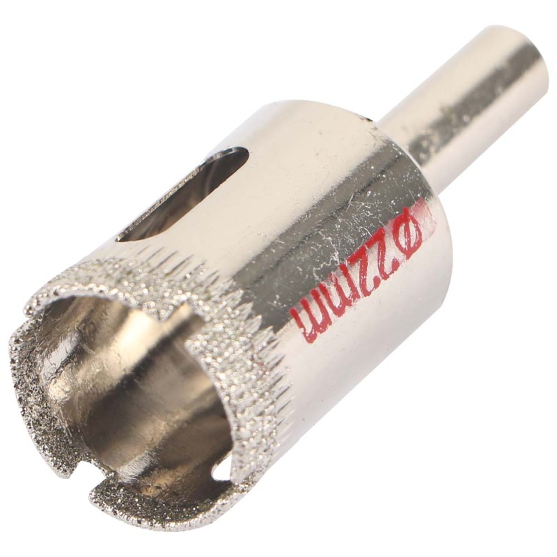 DIAMOND GLASS HOLESAW 22 MM