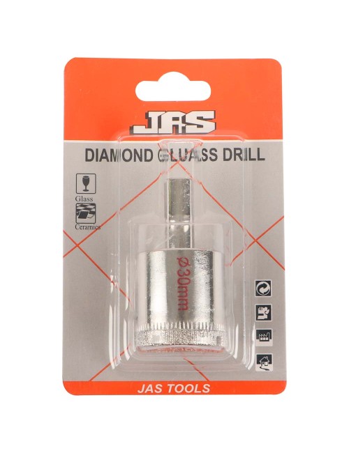 DIAMOND GLASS HOLESAW 30 MM