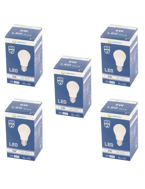 LED لمبة بالب 9 وات الأصفر (5 حبات)