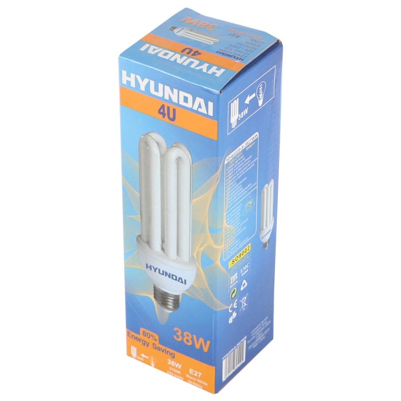 HYUNDAI E27 POWER SAVING BULB YELLOW 38W