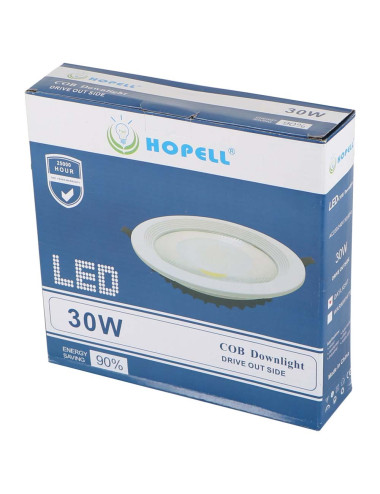 HOPELL 30W 8" لمبة سبوت لايت ابيض مدور