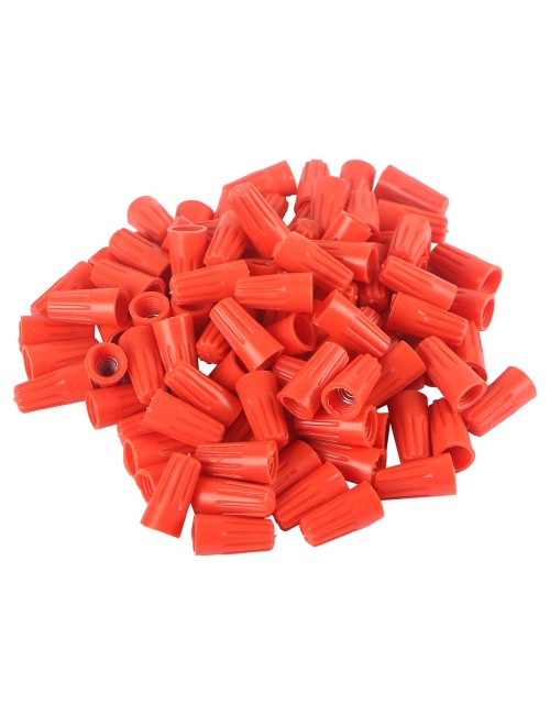 JAS P73 SPIRAL END CONNECTOR ORRANGE 100PCS