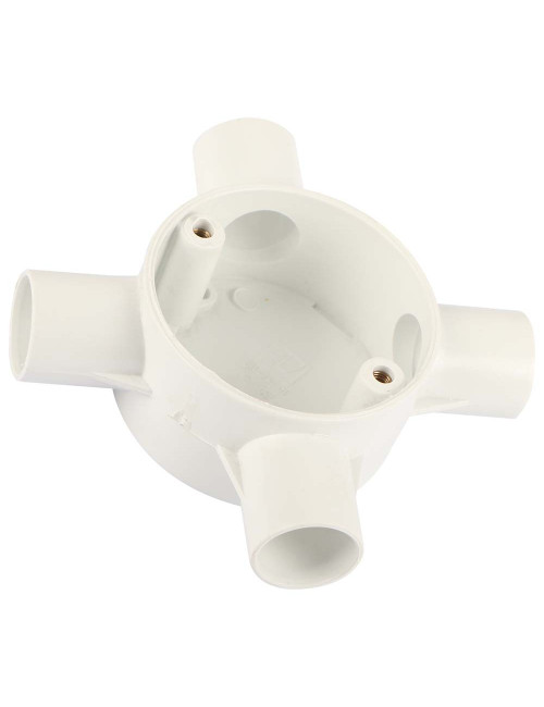 بوكس مدور كهرباء ابيض 3/4"×4 واي