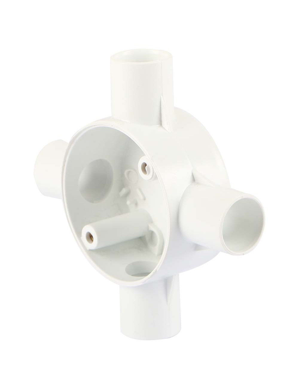 بوكس مدور كهرباء ابيض 3/4"×4 واي