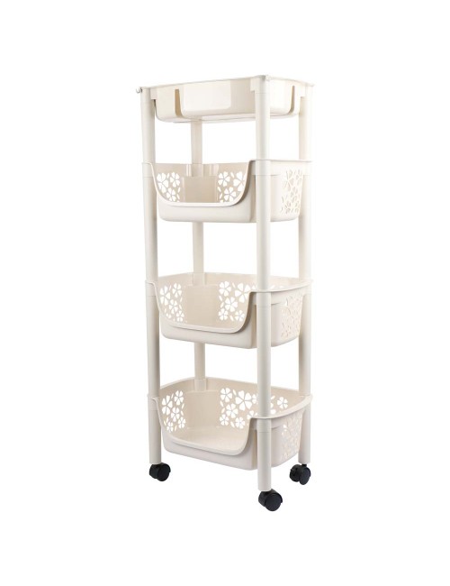 2077 THREE LAYER DIVISION VEGETABLE RACK MULTICOLOR 40*25.5*97