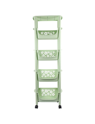 2076 FOUR LAYER FLAT VEGETABLE RACK MULTICOLOR 40*25.5*124