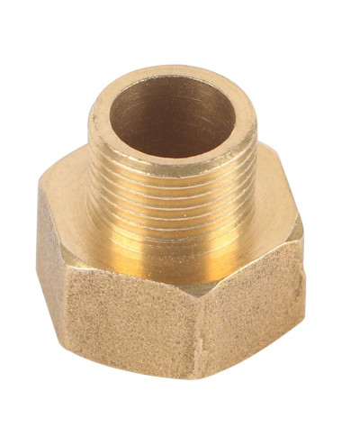 BRASS NIPPLE FM 3/8" x 1/2"