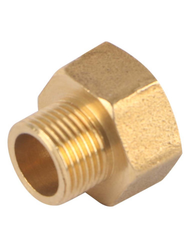 BRASS NIPPLE FM 3/8" x 1/2"