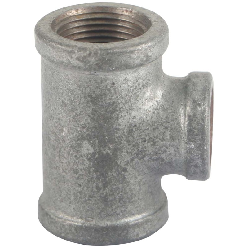 GALV. REDUCER TEE 1/2" x 3/4"