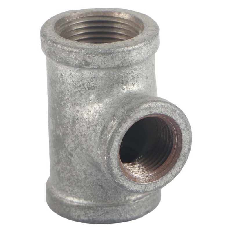 GALV. REDUCER TEE 1/2" x 3/4"