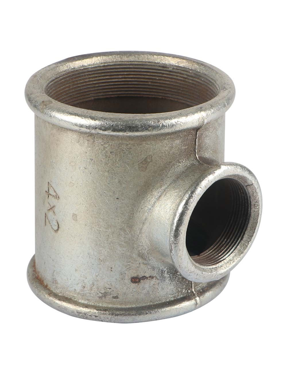 GALV. REDUCER TEE 3" x 4"