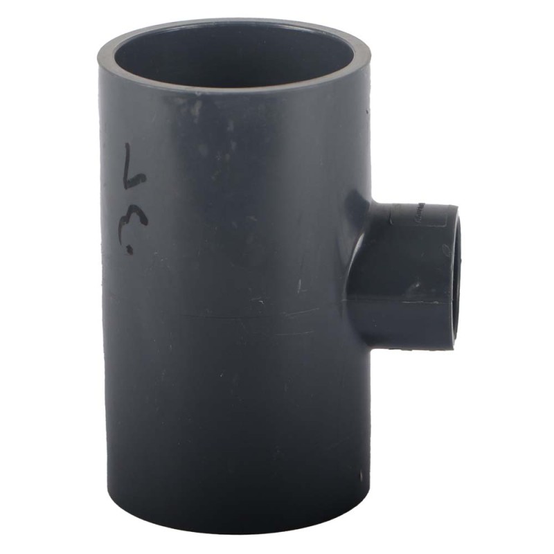 PVC ADOPTER TEE GREY 1.1/2 x 3/4"