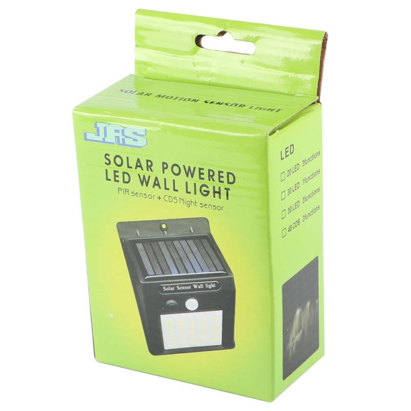 SOLAR POWERED LED WALL LIGHT 20 LED 12 * 9.5CM