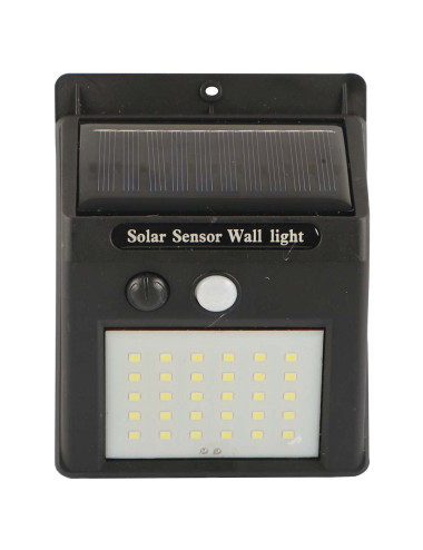 SOLAR POWERED LED WALL LIGHT 30 LED 40W 12.3*9.5CM