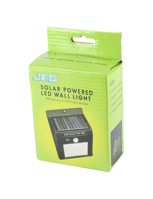 SOLAR POWERED LED WALL LIGHT 30 LED 40W 12.3*9.5CM