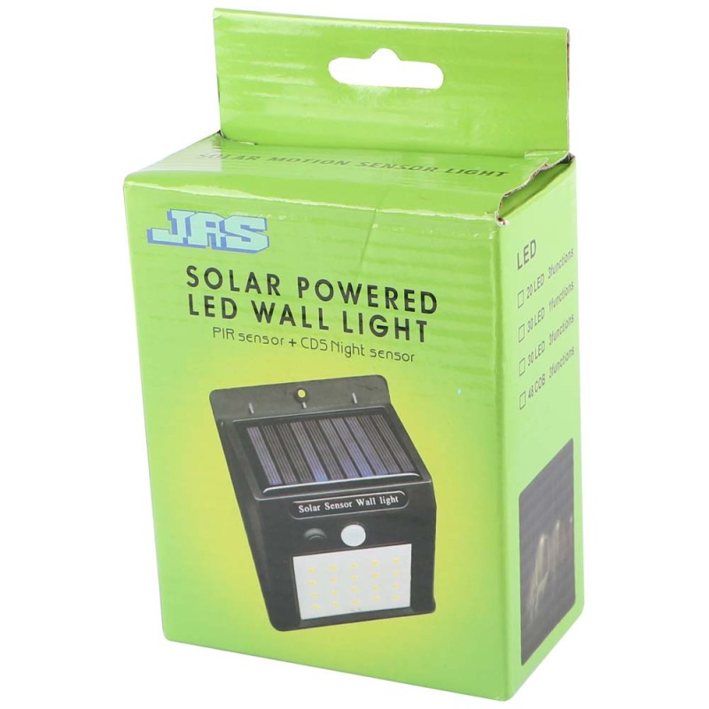 SOLAR POWERED LED WALL LIGHT 48 CORE COB LIGHT 30W 12 * 9.5CM