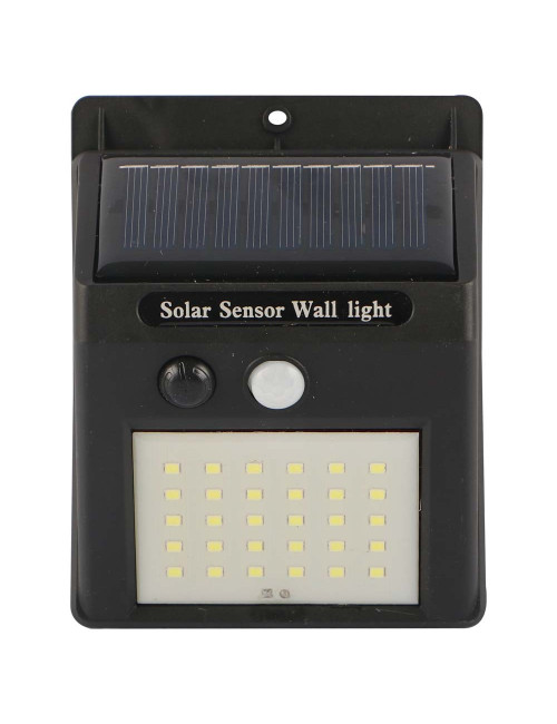 SOLAR POWERED LED WALL LIGHT 30 PATCH LAMP 12.4 * 9.5CM