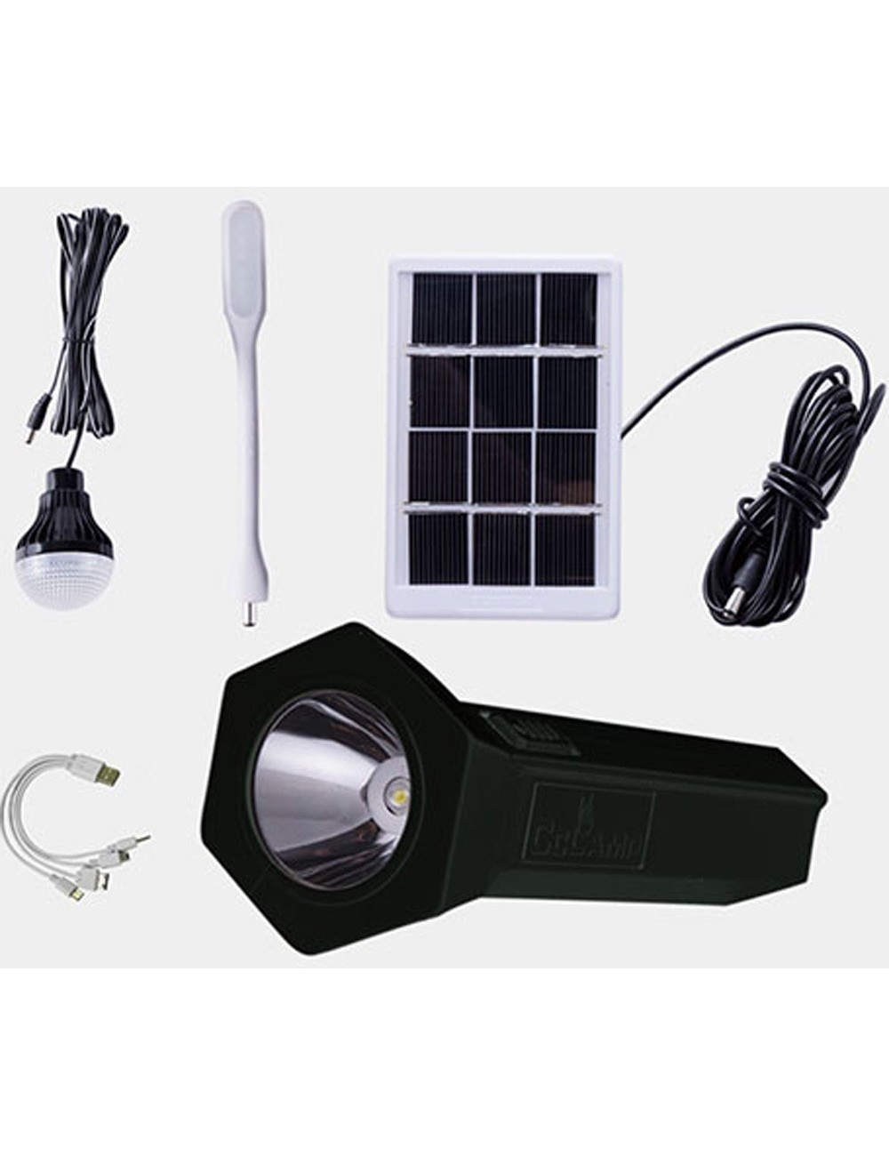 CL-039 MULTI-FUNCTION SOLAR TORCH 3W LED BULB WITH 6V 1.2W SOLAR PANEL