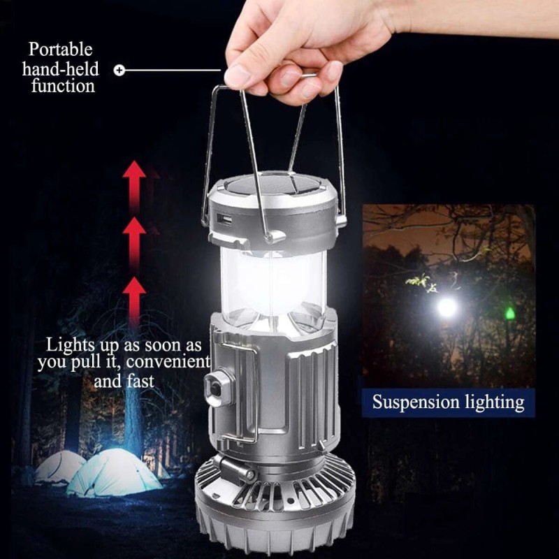 GSH-9299 SOLAR CHARGING CAMPING LIGHT 175*100MM
