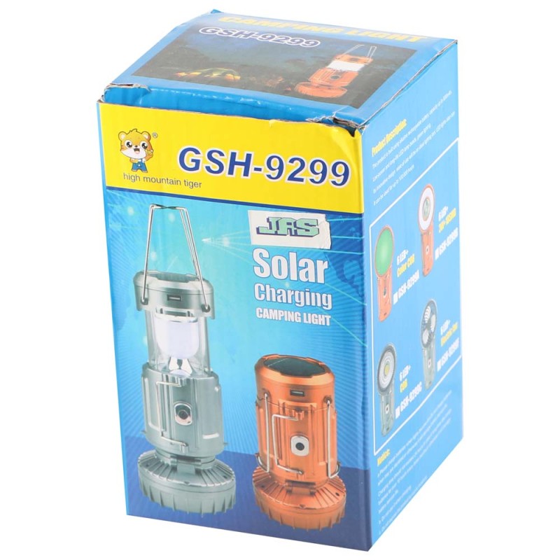 GSH-9299 SOLAR CHARGING CAMPING LIGHT 175*100MM