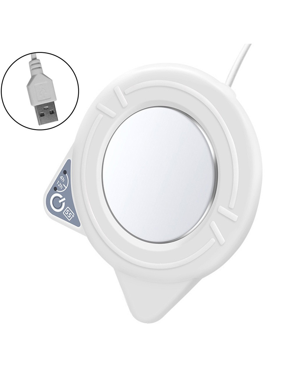 16W 166*140*30MM قاعدة حرارية ابيض USB