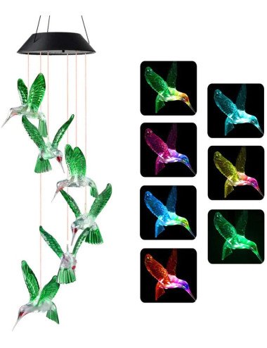 معلقة طاقة شمسية شكل طائر HUMMINGBIRD