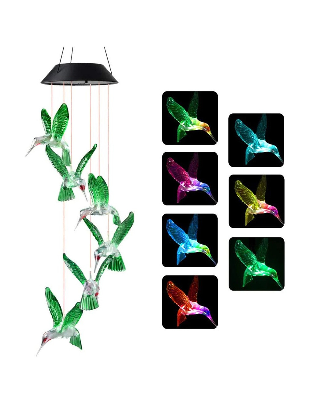معلقة طاقة شمسية شكل طائر HUMMINGBIRD