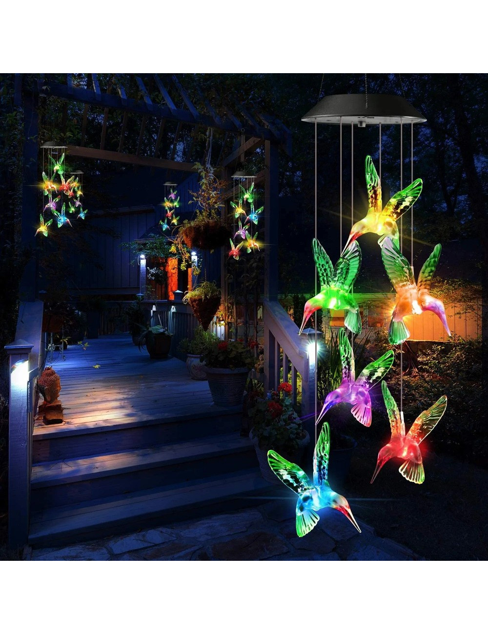 معلقة طاقة شمسية شكل طائر HUMMINGBIRD