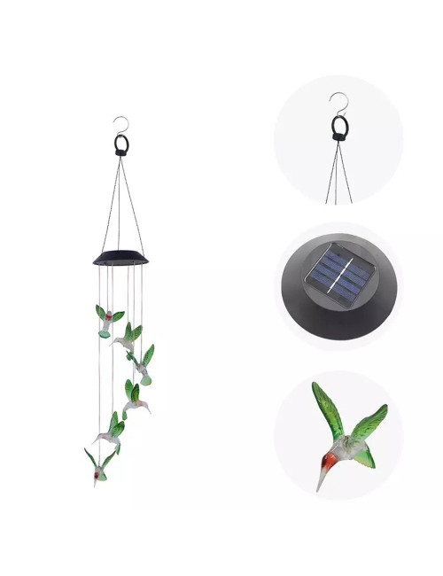 معلقة طاقة شمسية شكل طائر HUMMINGBIRD