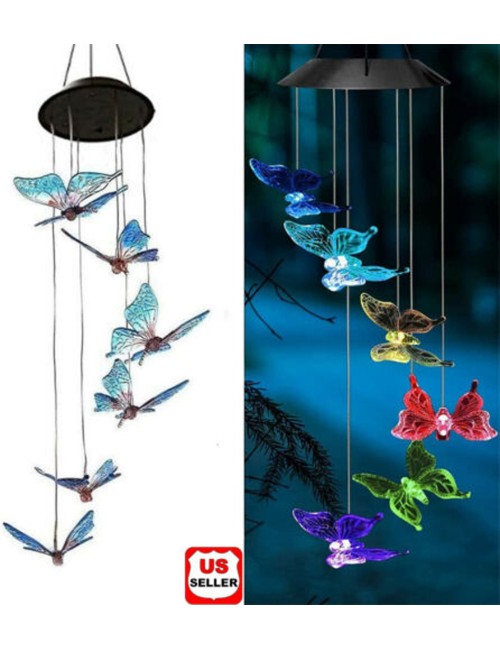 معلقة طاقة شمسية شكل فراشة BUTTERFLY