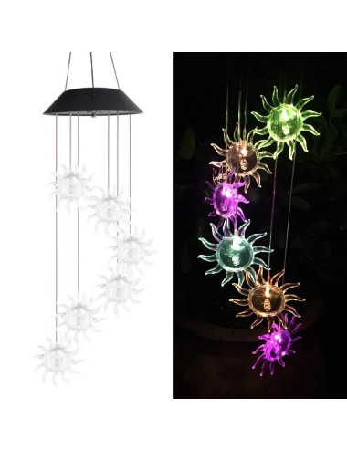 معلقة طاقة شمسية شكل شمس SUN