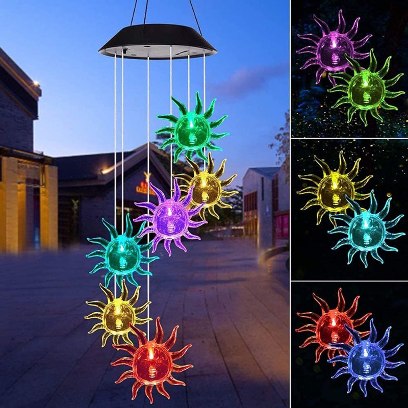 SUN SOLAR WIND CHIME 70 * 13 CM
