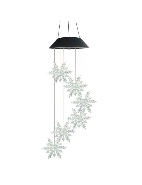 SNOW SOLAR WIND CHIME 70 * 13 CM
