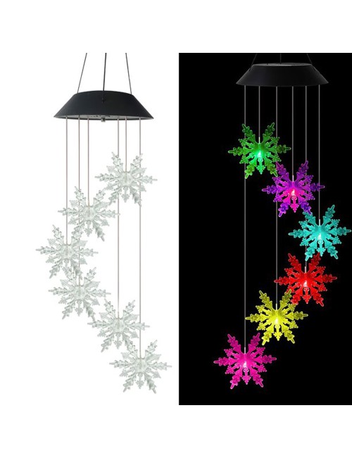 SNOW SOLAR WIND CHIME 70 * 13 CM