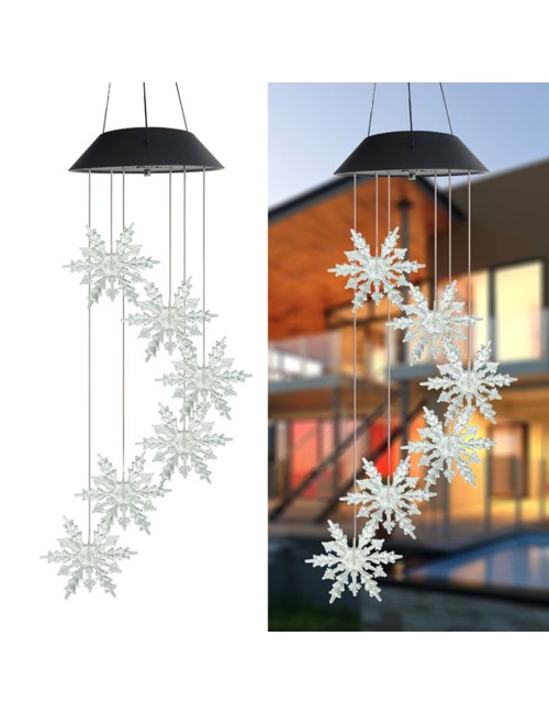SNOW SOLAR WIND CHIME 70 * 13 CM